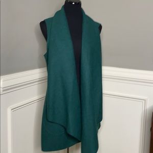Beyond Threads Alpaca/wool Vest Hunter Green